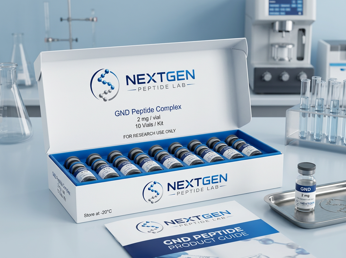 GND research peptide vial for laboratory research